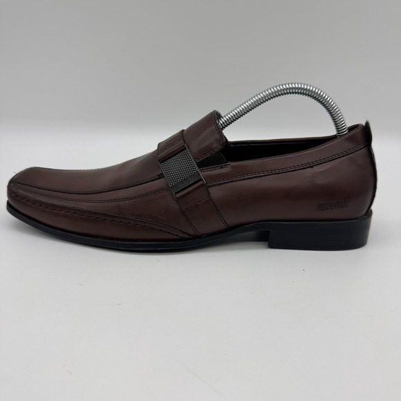 Kenneth Cole Other - Kenneth Cole REACTION Men Shoes  Size 9.5 Brown Loafers Dress  Slip On Formal